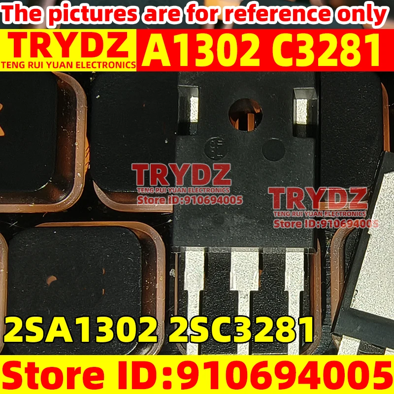 3-1 pair Original New A1302 C3281 2SA1302 2SC3281 TO-3PL Audio power amplifier transistor