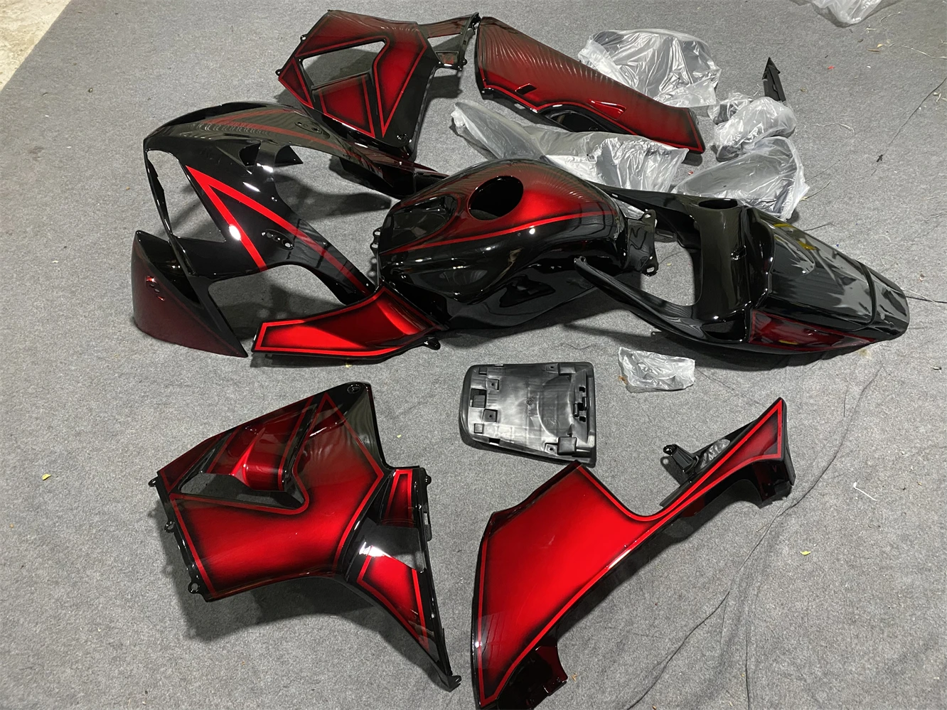 4Gifts Injection Mold New ABS Motorcycle Fairings Kit Fit For HONDA CBR600RR F5 2005 2006 05 06 Bodywork Metallic red