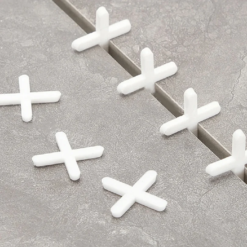200pcs 3mm Cross Ceramic Tile Leveling System Clips Tile Spacer Ceramic Floor Wall Laying Construction Tool