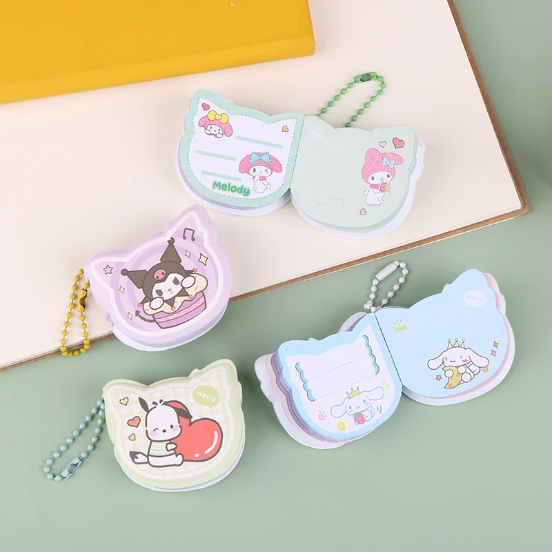 Sanrio Cute Mini Notebook Kuromi Melody Cinnamoroll Notebook New Decompression Pu Pendant Small Gift