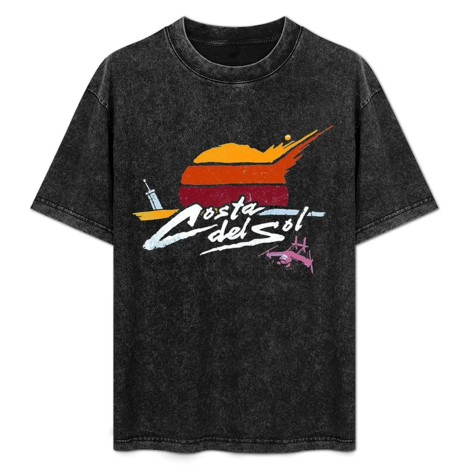 

Costa Del Sol T-Shirt Basic Solid Color Short Sleeve Cotton Top