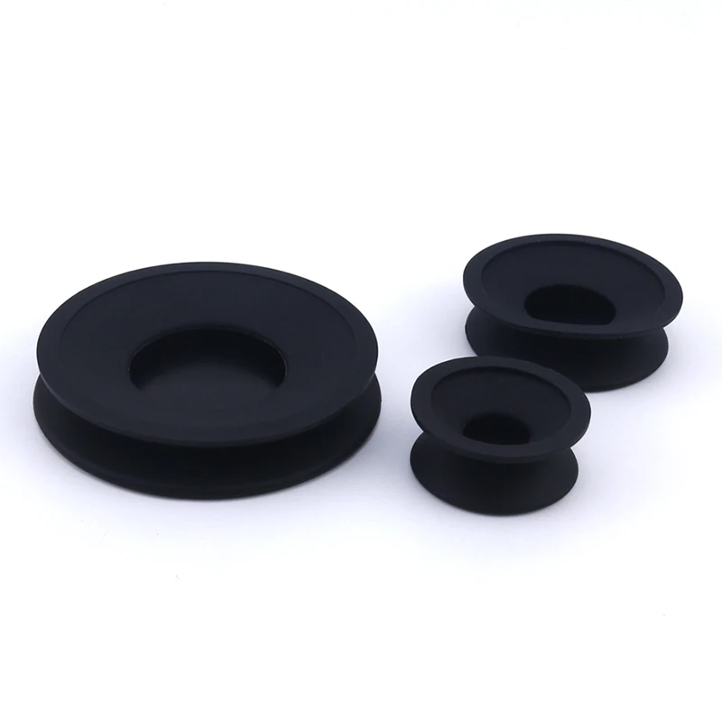 Black Color Silicone Material Cleaning Cap for Glass Bottle Sealing Cover Cleaning Tool