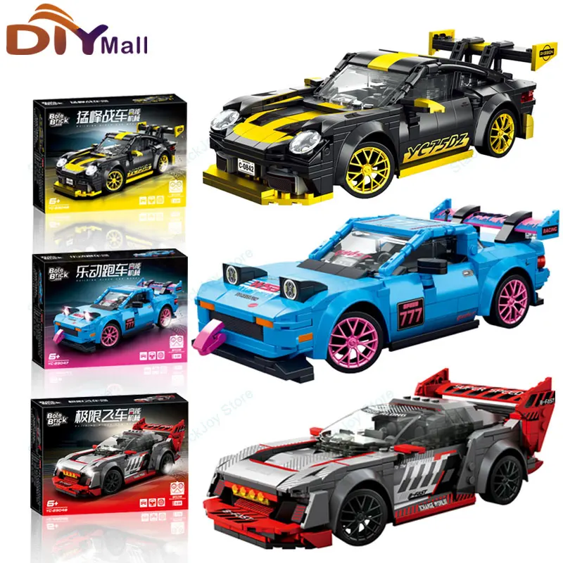 

City Smart RC Racing Car Building Blocks Remote Controlled Supercar Model STEM Educational Toy Summer Holiday Gift for Kid Adult