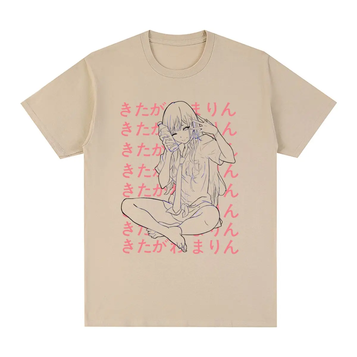 MARIN KITAGAWA Kawaii Vintage T-shirt  Japanese Anime Streetwear Cotton Men T Shirt New Tee Tshirt Womens Tops