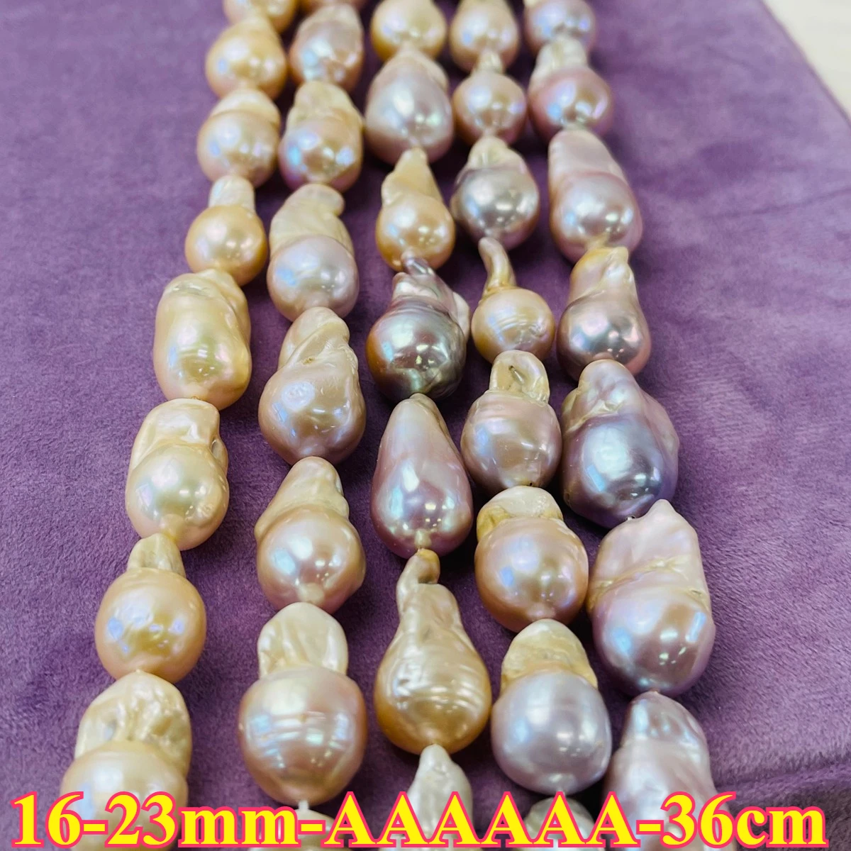

16-23mmAAAAAA Premium Fish Tail Large Size Natural Freshwater Pearl Spacer Bead Jewelry Make DIY Necklace Bracelet Women Wedding