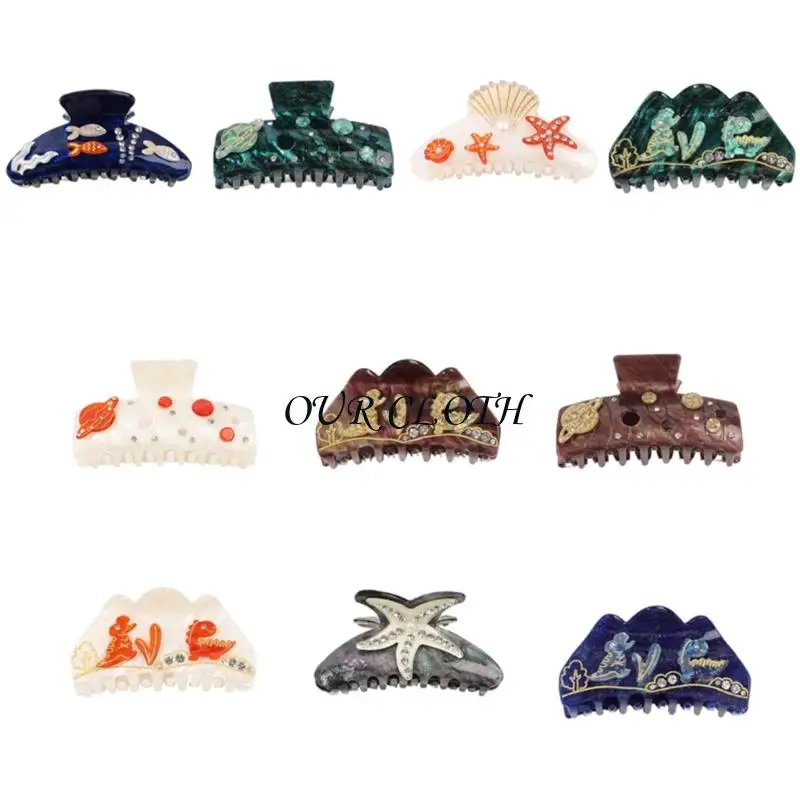 

Креативная акриловая заколка для волос в форме акулы, аксессуар для волос для повседневного использования, вечерние, Y1AC