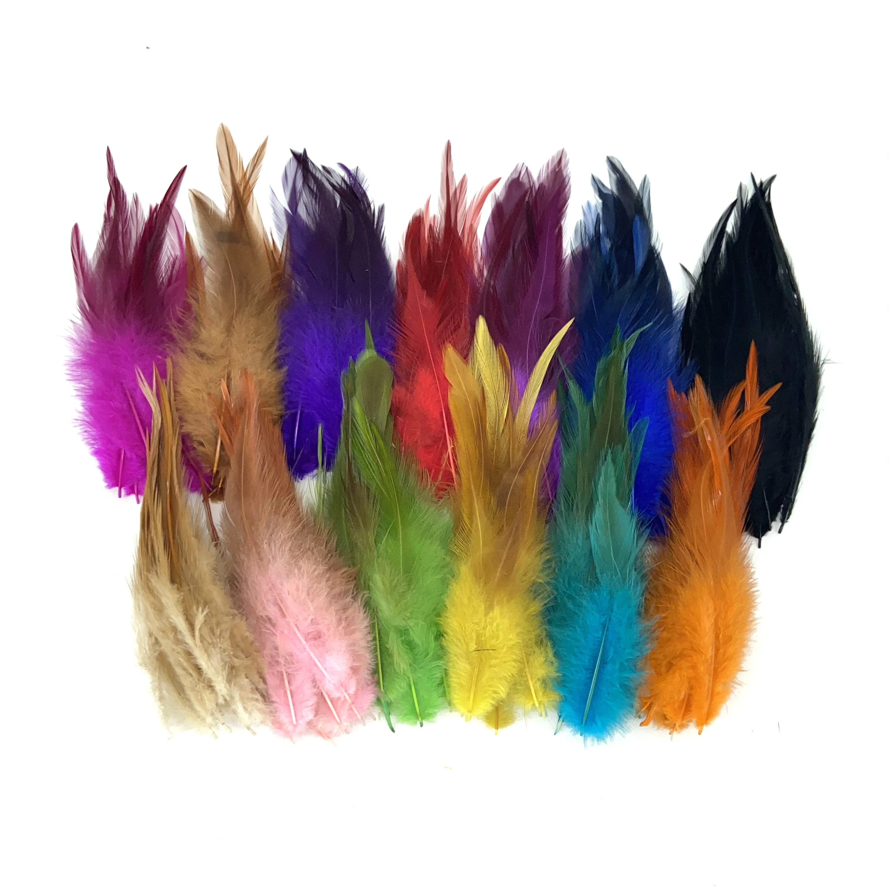 50Pcs/100Pcs/200Pcs Natural Chicken Feathers, 10-15CM for Decor Fly Tying Accessories Crafts for Needlework and Handicraf