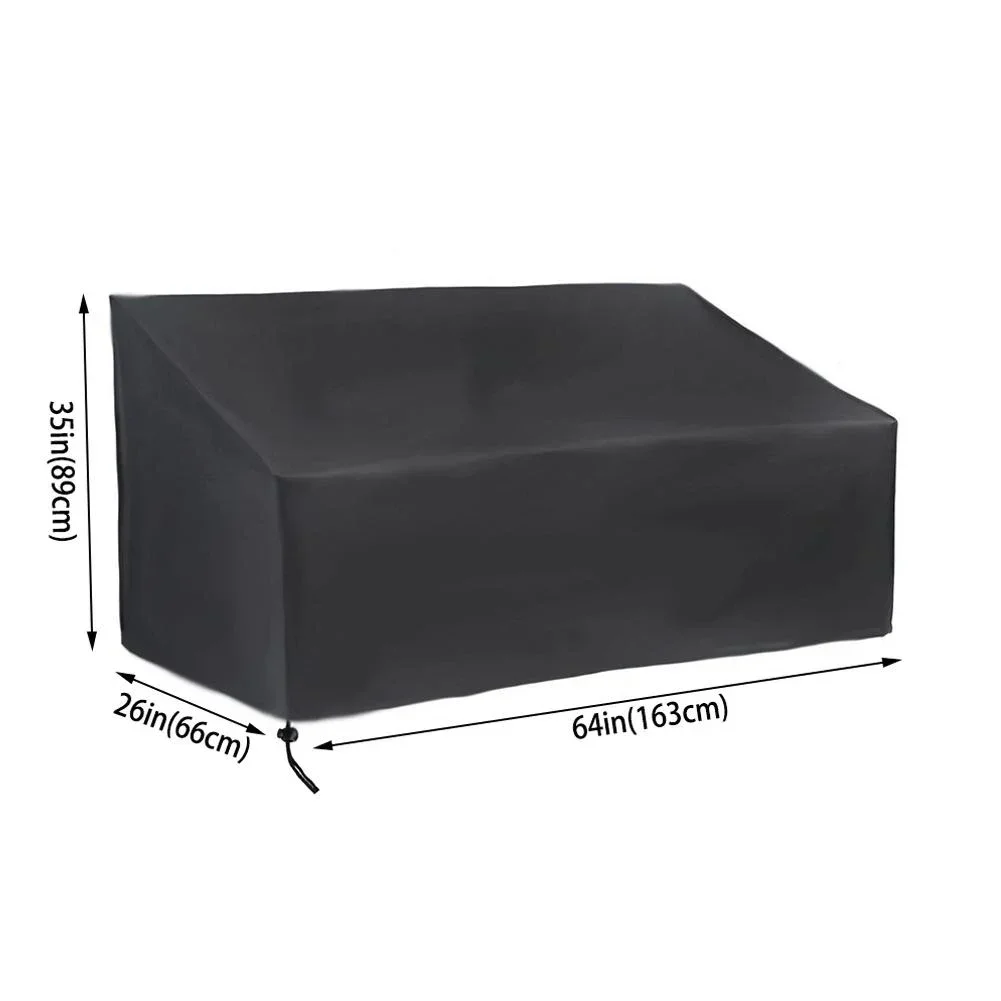 Heavy Duty Outdoor Couch Cover Waterproof Bench Seat Protection For 2 3 4 Seaters With Weatherproof Eyelets And Drawstring