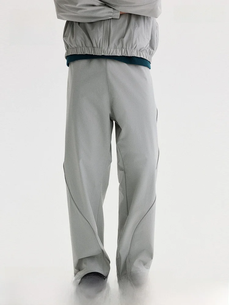 

H&M Spring New Men's Casual Version Athletic Sports Pants Straight Leg mid Waist Daily Wear Nylon Lycra Blend Comfortable Fit