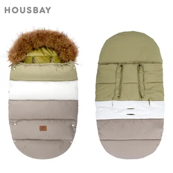 Winter Baby Stroller Footmuff 0-36 Months Windproof Warm Envelope For Universal Pram Outside Travel Baby Stroller Accessories