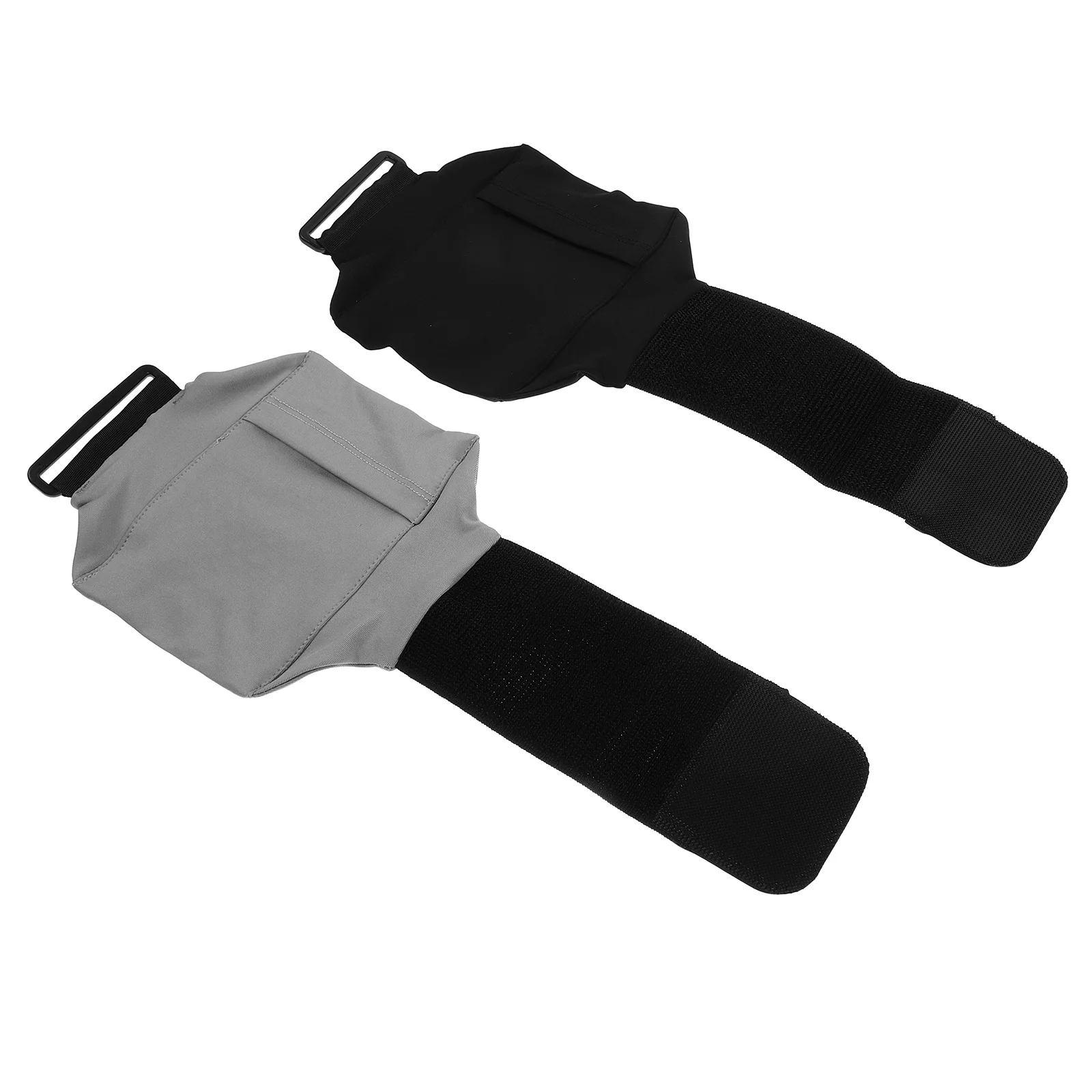2Pcs Adjustable Phone Leg Bag Elastic Sports Band Running Jogging Hiking Cycling Secure Phone Holder Pouch for Smartphones