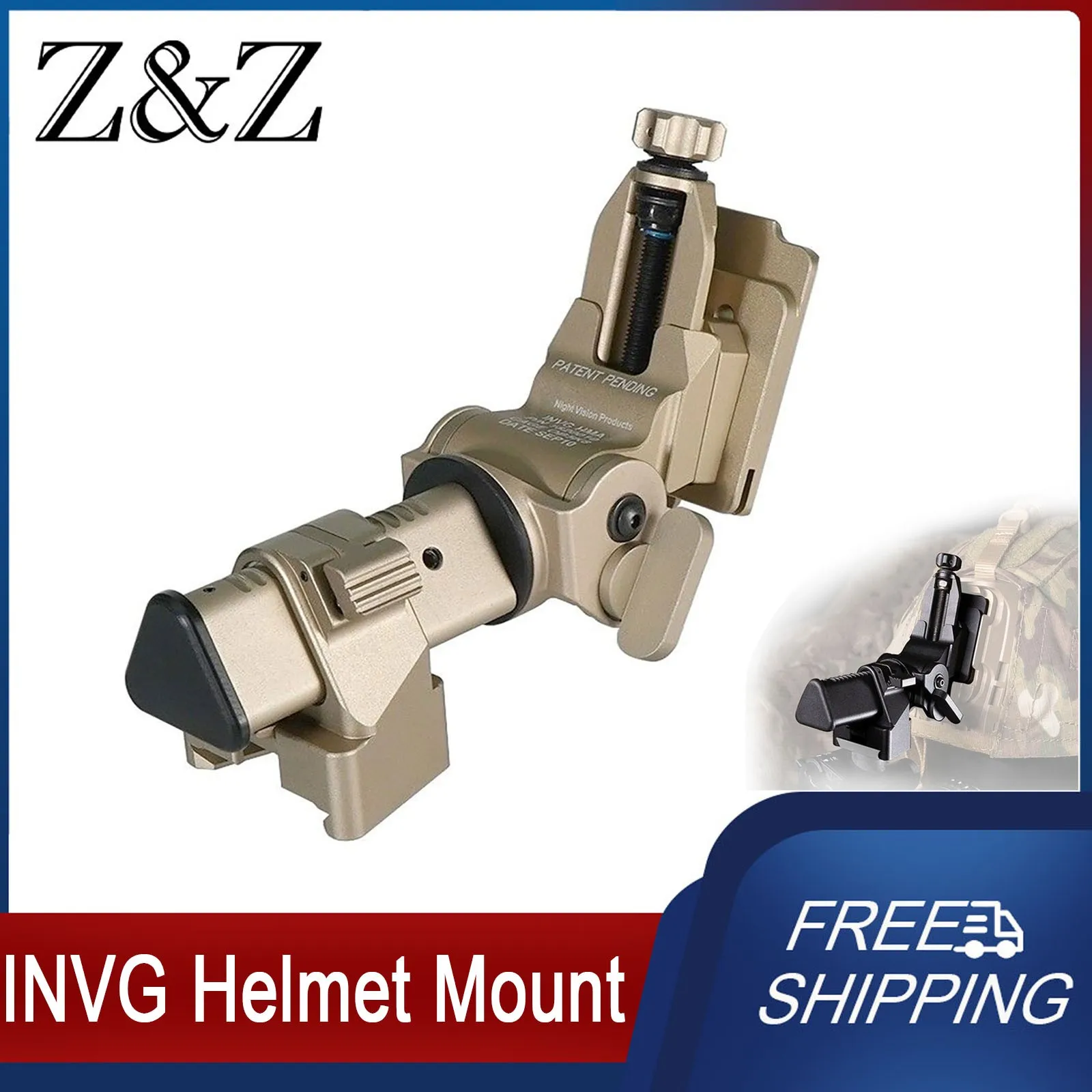 

INVG Night Vision Device Bracket INVG Metal Tactical Helmet Mount for PVS15 PVS18 PVS31 NVG Adjustment Dovetail Mount