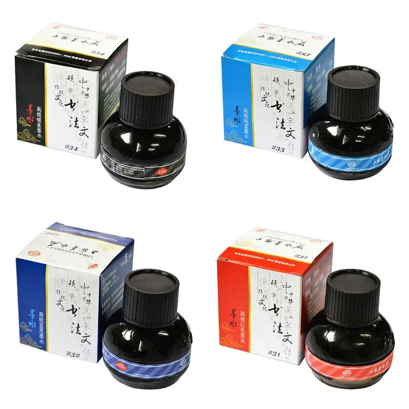 Glass Bottled Smooth Fountain Pen Writing Refilling Inks Stationery School