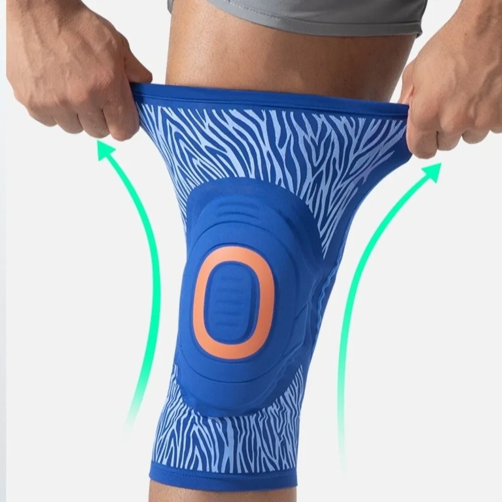 

Pressurized Elastic Sports Knee Pad Adjustable Breathable Compression Knee Brace Shock- absorption Joints Protector