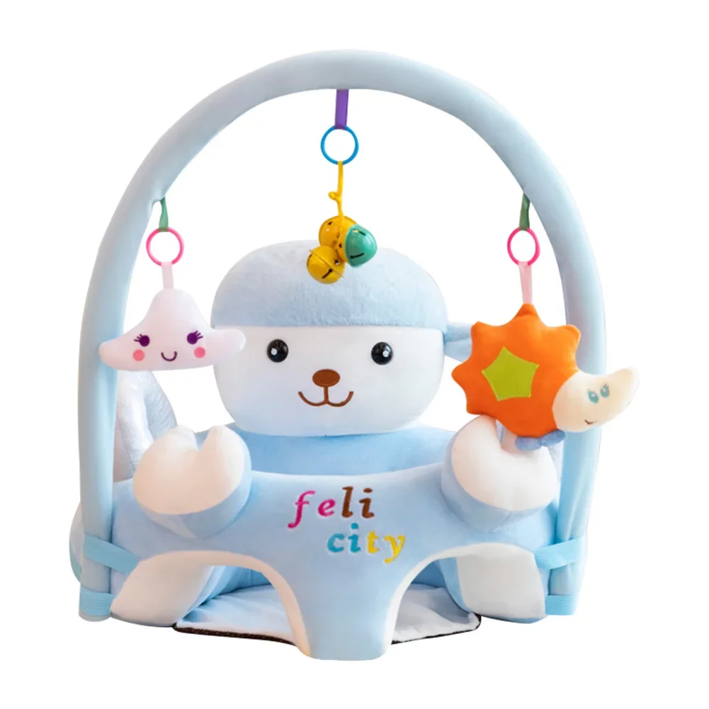 Baby Sofa Baby Seat Sofa Frame Cotton Feeding Chair Baby Seats Nest Puff Washable No Filler Cartoon Cradle Sofa Chair