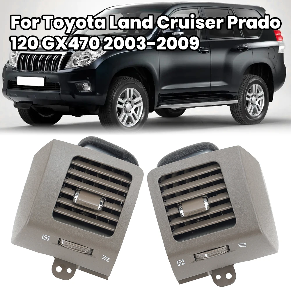 

Приборная панель, вентиляционное отверстие, решетка кондиционера для Toyota Land Cruiser Prado 120 для GX470 2003-2009, черный/серый