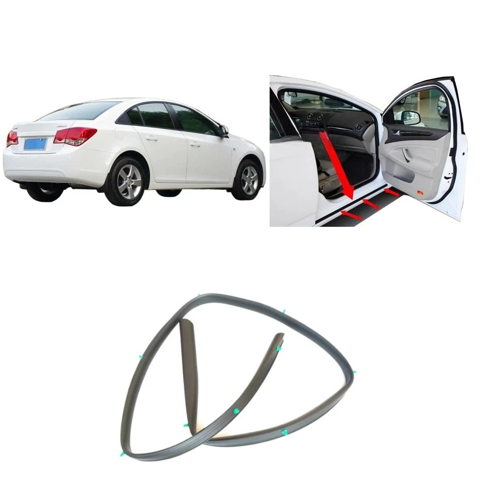 

1 Piece Door Lower Sealing Strip for Cruze 2009-2013 Skirt Edge Rubber Strip for Chevrolet Saloon Not Hatchback Sealing Strip