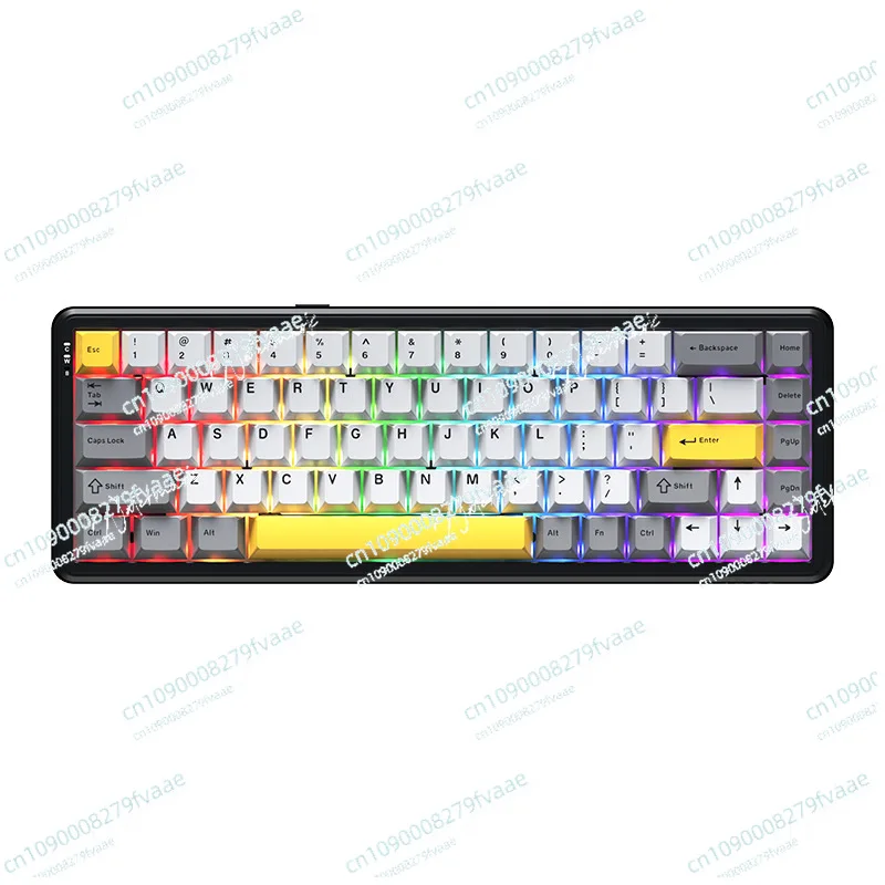 

AL80 Silver Wireless Mechanical Keyboard, Full Aluminum CNC Custom QMK/VIA Gaming Keyboard, LCD Display Hot Swap Keyboard