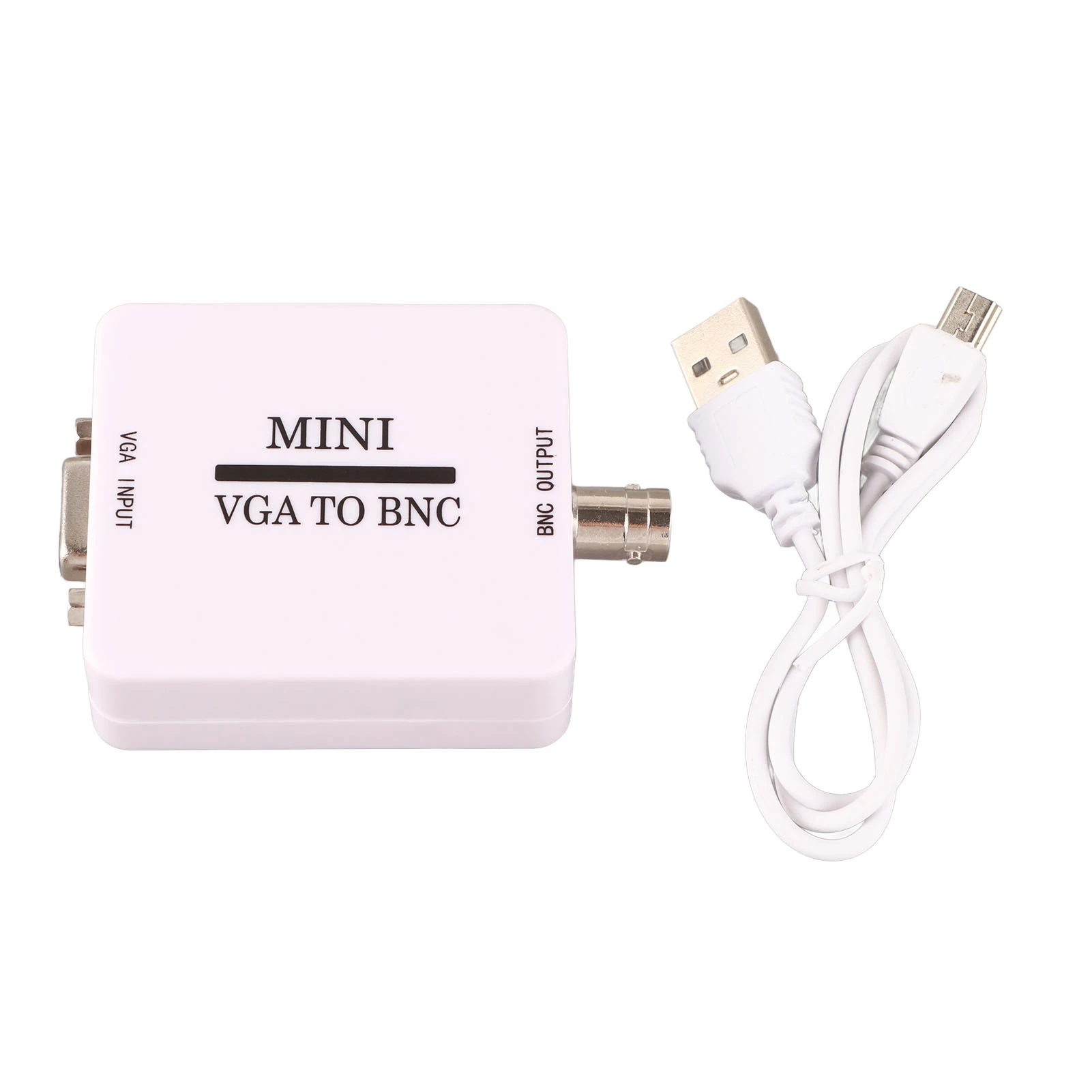 Mini HD VGA to BNC 1920 X 1080 USB Video Converter for HDTV Monitors TVs Computers Monitors Video Adapter