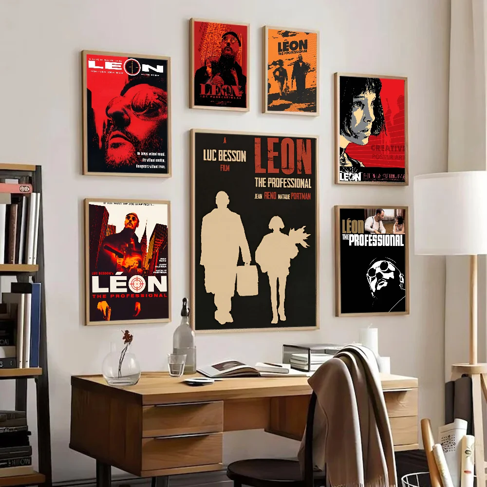 Leon The Professional DIY Sticky Poster Whitepaper Prints Posters Artwork Vintage Decorative Painting