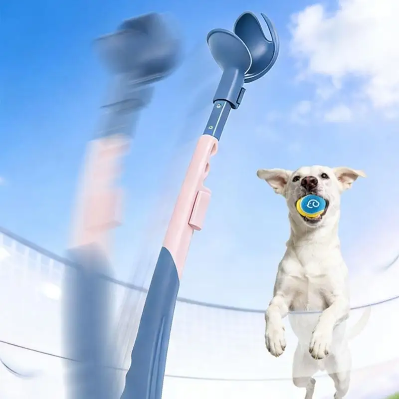 Adjustable Dog Ball Launching Thrower With Extendable Club for Interaction Fetching X3UC
