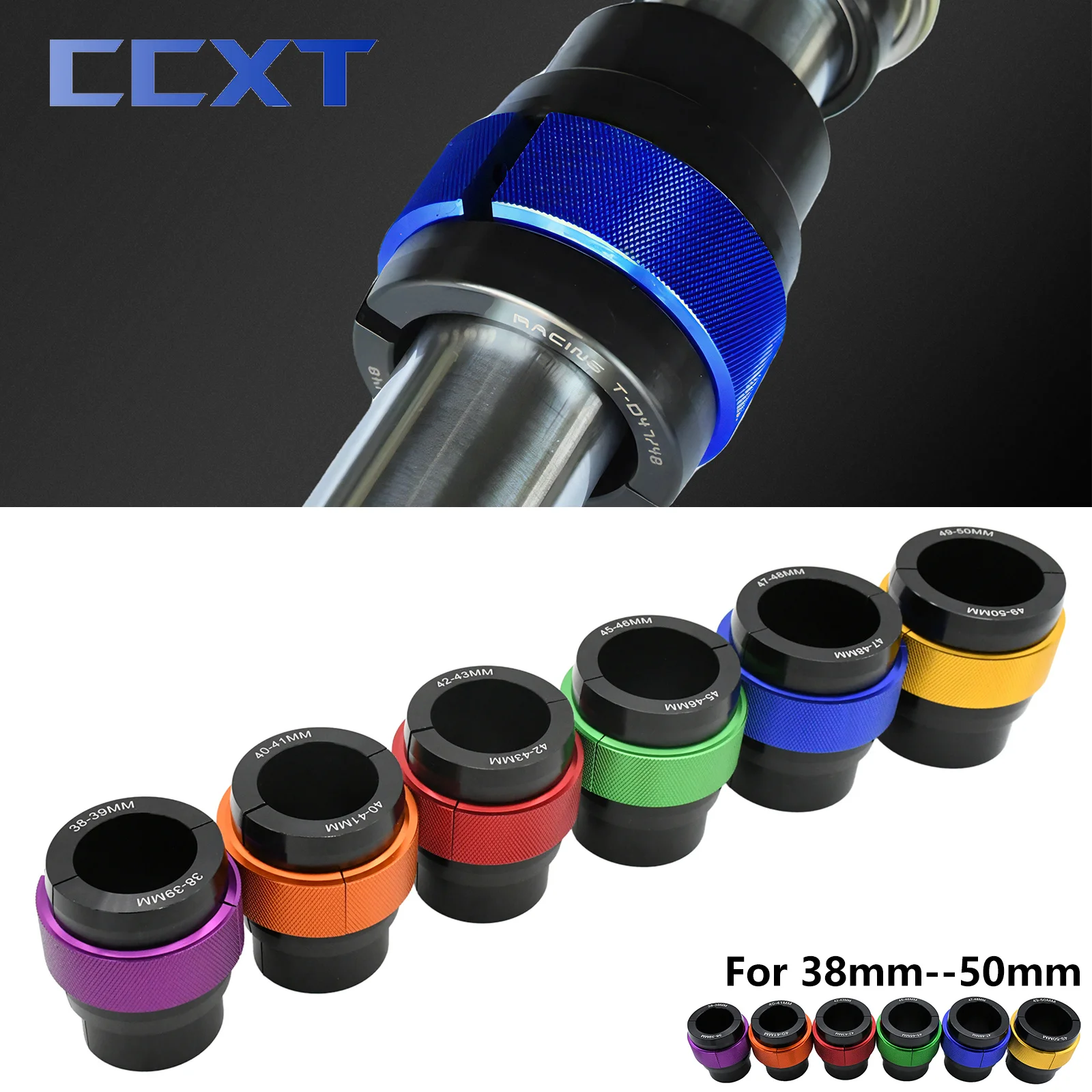 

CNC Fork Seal Driver Front Shock Absorber Oil Seal Tooling Bushing Driver For KTM Honda Yamaha Kawasaki Suzuki Beta 38mm-50mm