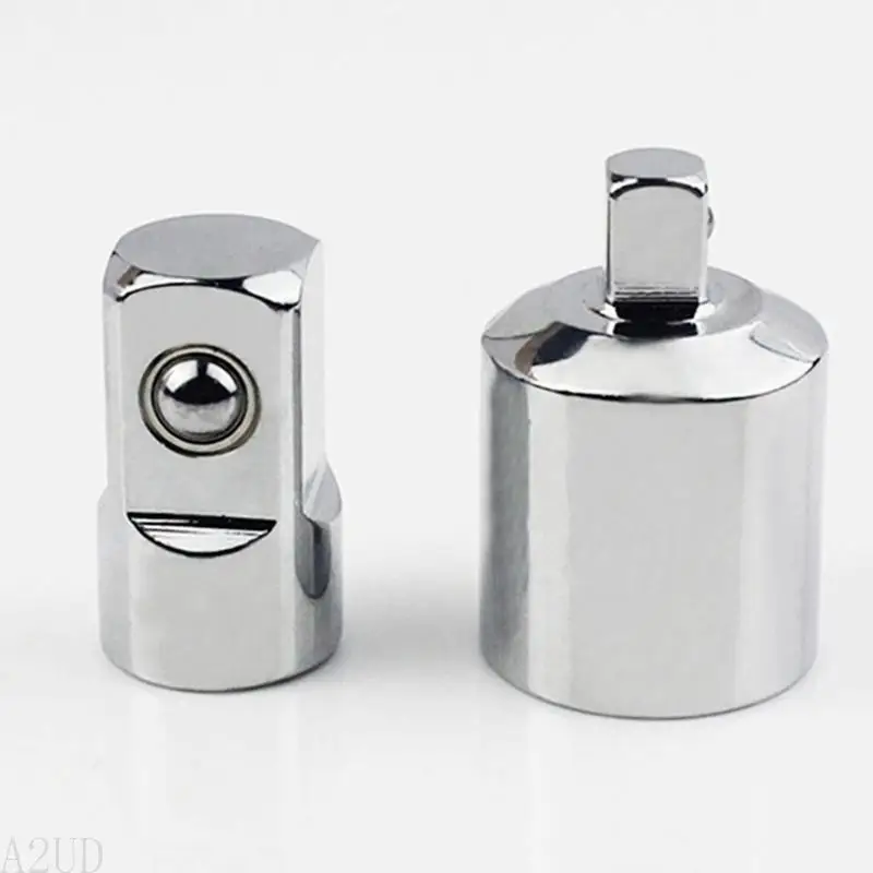 A2UD 2 штуки IMPACT ADAPTER и REDUCER, совместимый с W/Impact Driver Ratchet Sockets1/2 "до 1/4" 1/4 "до Серебро