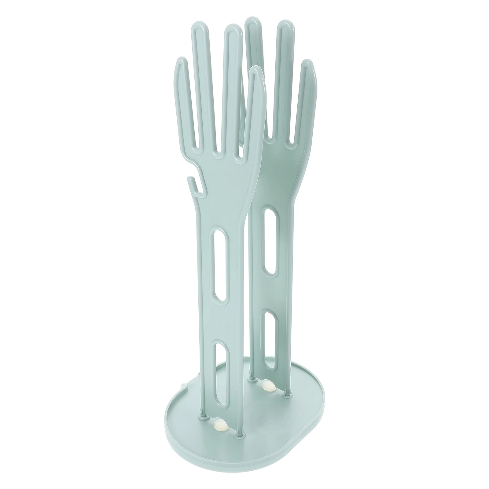 Glove Drying Rack Kitchen Sink Holder Storage Hanger Plastic Desktop Sponge Drain Rack Space Saving Stable Compact