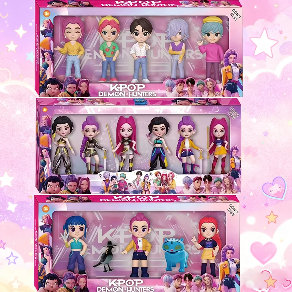 2026NEW Kpop Devil Hunter รูมิ โซอี มิรา อนิเมะ โพลีไวนิลคลอไรด์ ของสะสมตัวละคร ของตกแต่งโต๊ะทำงาน ของขวัญปีใหม่สำหรับเด็ก