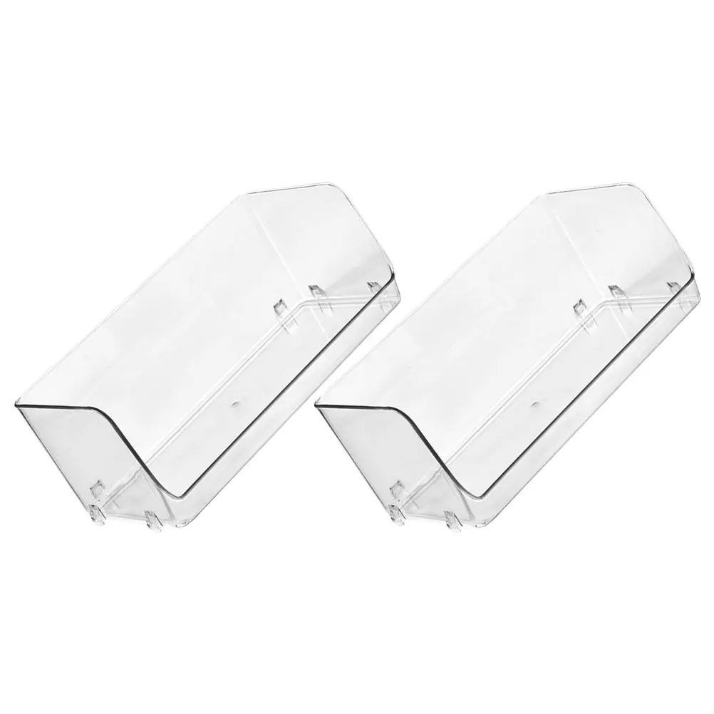 

2pcs Storage Box Desktop Rack Organizer Plastic Multifunction Transparent Stackable Home Office Bedroom for Makeup