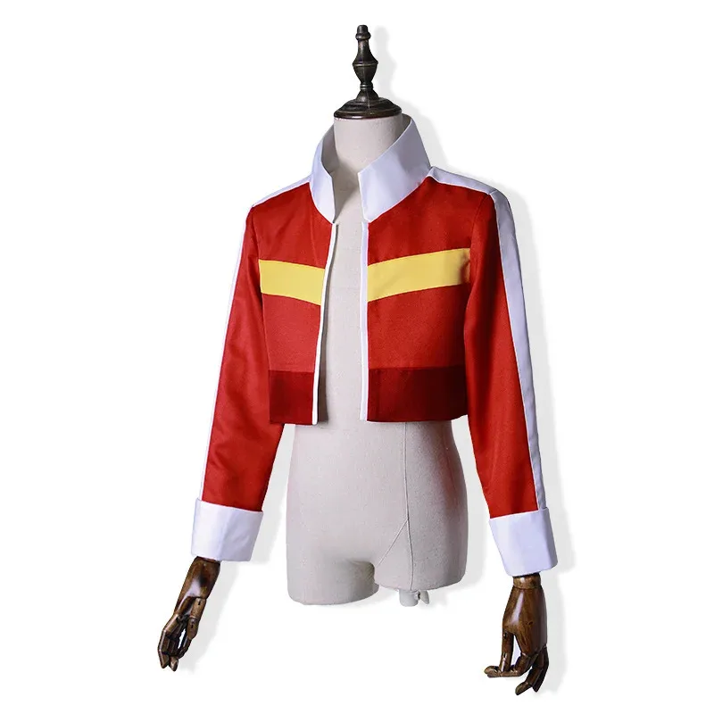 Voltron: Giacca rossa del leggendario difensore Keith per donna uomo Costume cosplay di Halloween Top Coat Outfit