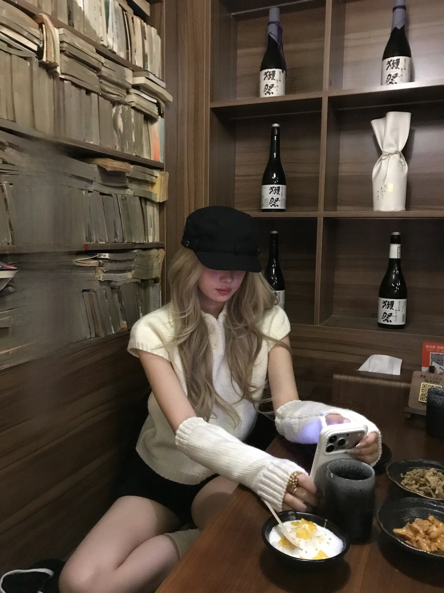 

Retro Sle ort Knitted Sweater for Women White Turn-down Collar Fce-lined Slim Fit Winter Top by 8uioio Warm And Cozy