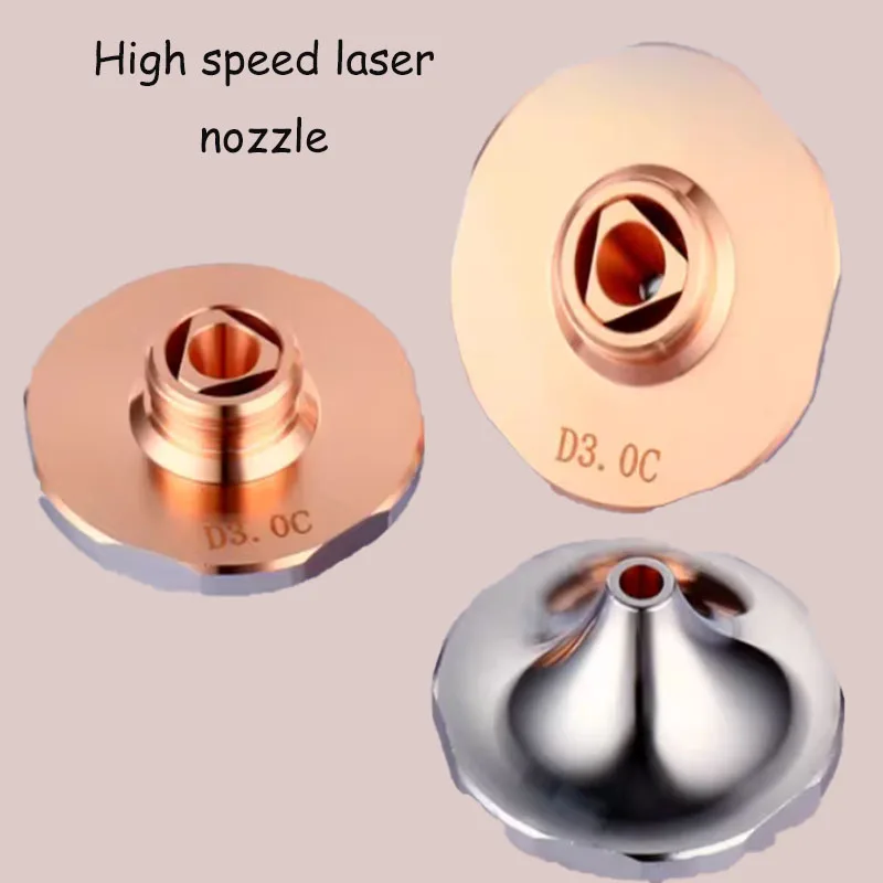 High speed double-layer D1.0E-D5.0C nozzle copper cutting equipment with anti-collision and durable nozzle