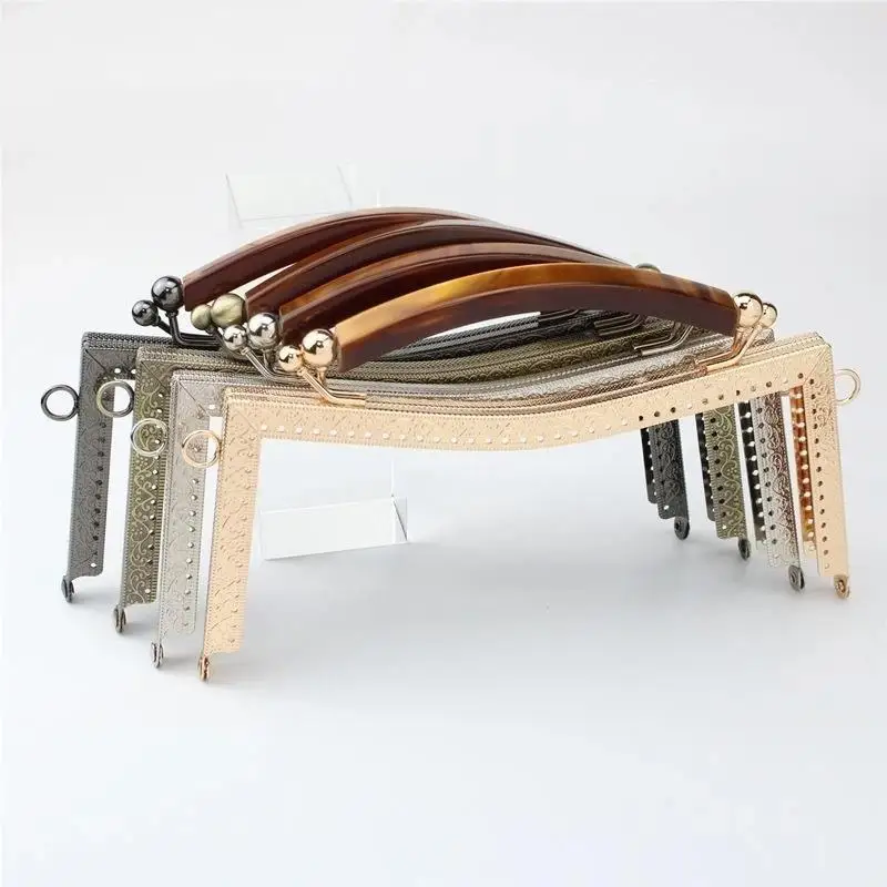 Vintage Mini Metal Kiss Clasp Purse Frame Lock Hardware DIY Handmade Crochet Handbag Making Accessory Craft Fitting Parts