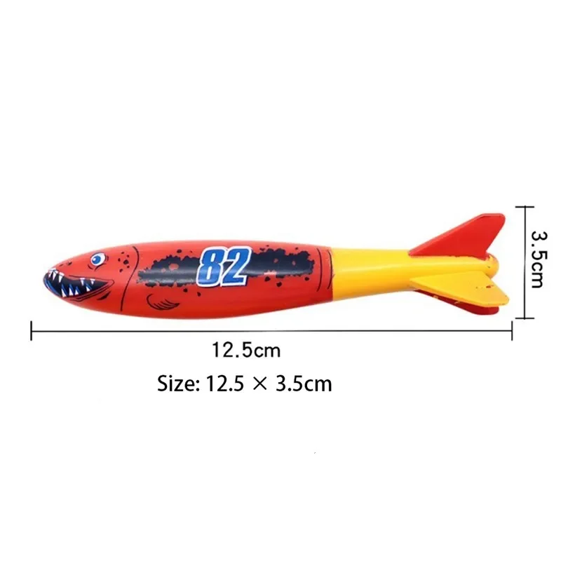 4 Teile/satz Tauchen Torpedo Unterwasser Schwimmen Pool Spielen Spielzeug Outdoor Sport Training Tool Für Baby Kinder Wasser Spielen Spielzeug