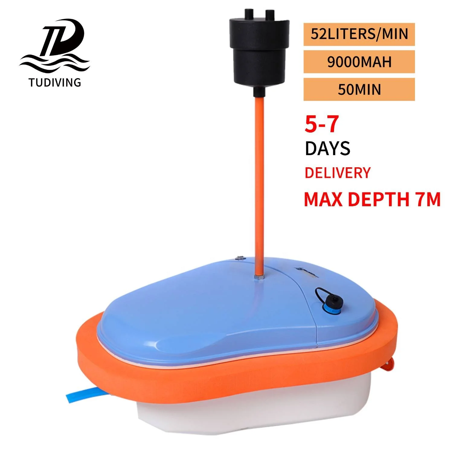 

High Quality Small Convenient Z100 180W 7M Breathing Snorkeling Respirator Air Scuba Diving Ventilator