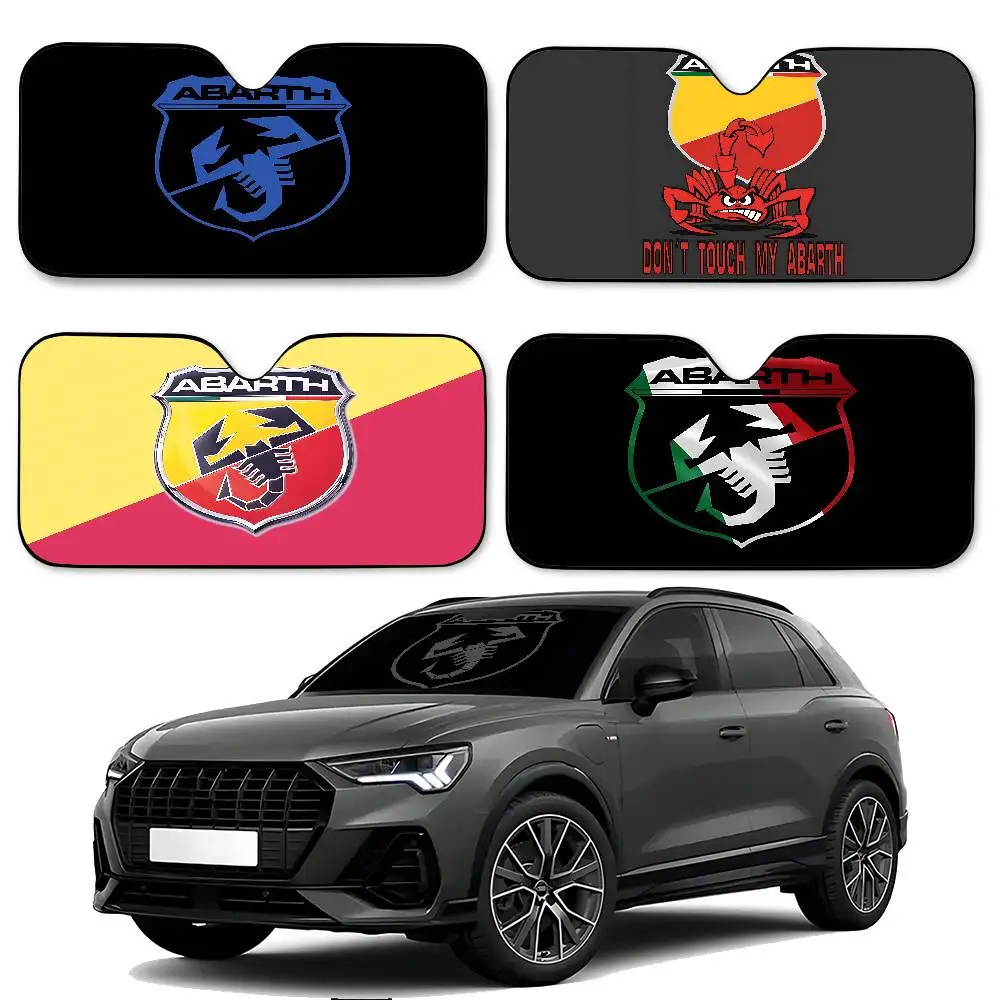 

A-a-Abarth-S Car Sunshade Curtains 130x70cm Car SunShade Windshield Cover UV Protection Auto Visor Accessories For Cars