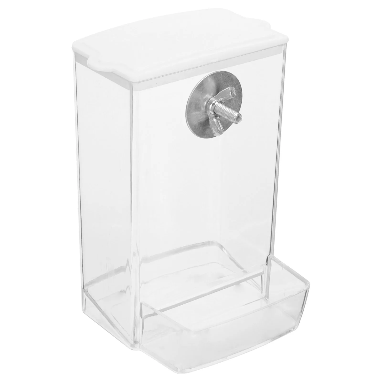 

Automatic Bird Feeder Sturdy PP Material Bird Cage Feeder Clear Parakeet Food Container Food Dispenser