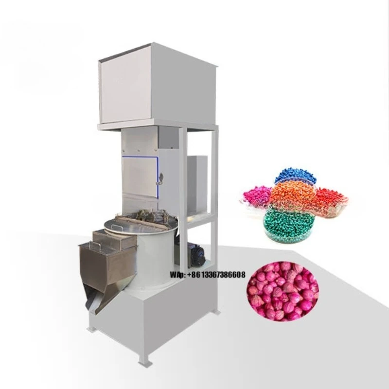 Continuous batch automated seed coating machine