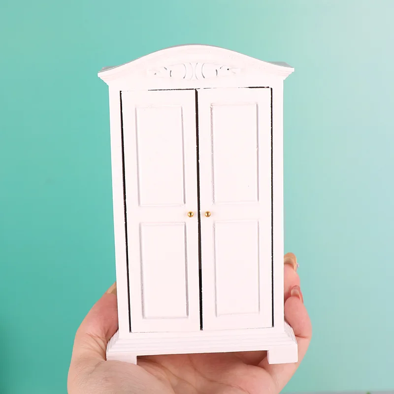

Миниатюрная деревянная французская тумба-гардероб в масштабе 1:12 для кукольного домика, модель для рукоделия, декор для сцены, игрушка для игры в домик