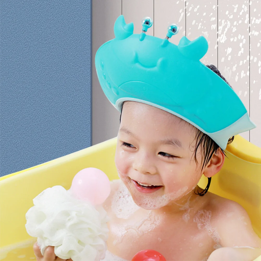 

2Pcs Kids Bath Hat Adjustable Silicone Hair Washing Hat for Children Waterproof Design for Comfortable Shower Time