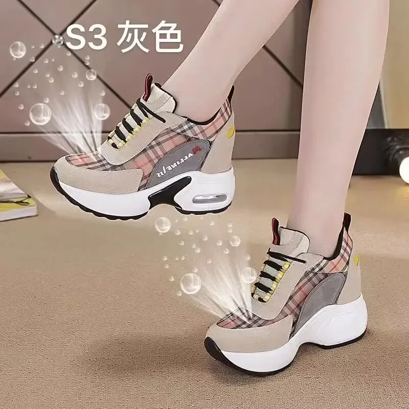 2023 Fashion Women Sneakers Lace Up Women\'s Sneakers Comfortable Shoes Woman Sneakers Walking Breathable Mujer Female Footwear