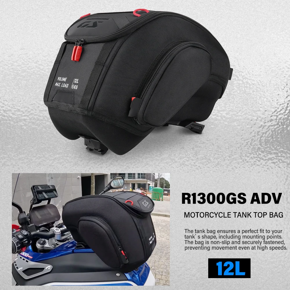 Motorcycle Tank Top Bag For BMW R1300GS Adventure R 1300 GS ADV GSA1300 R1300 GSA 12L Large Capacity Travel Luggage Storage Bags