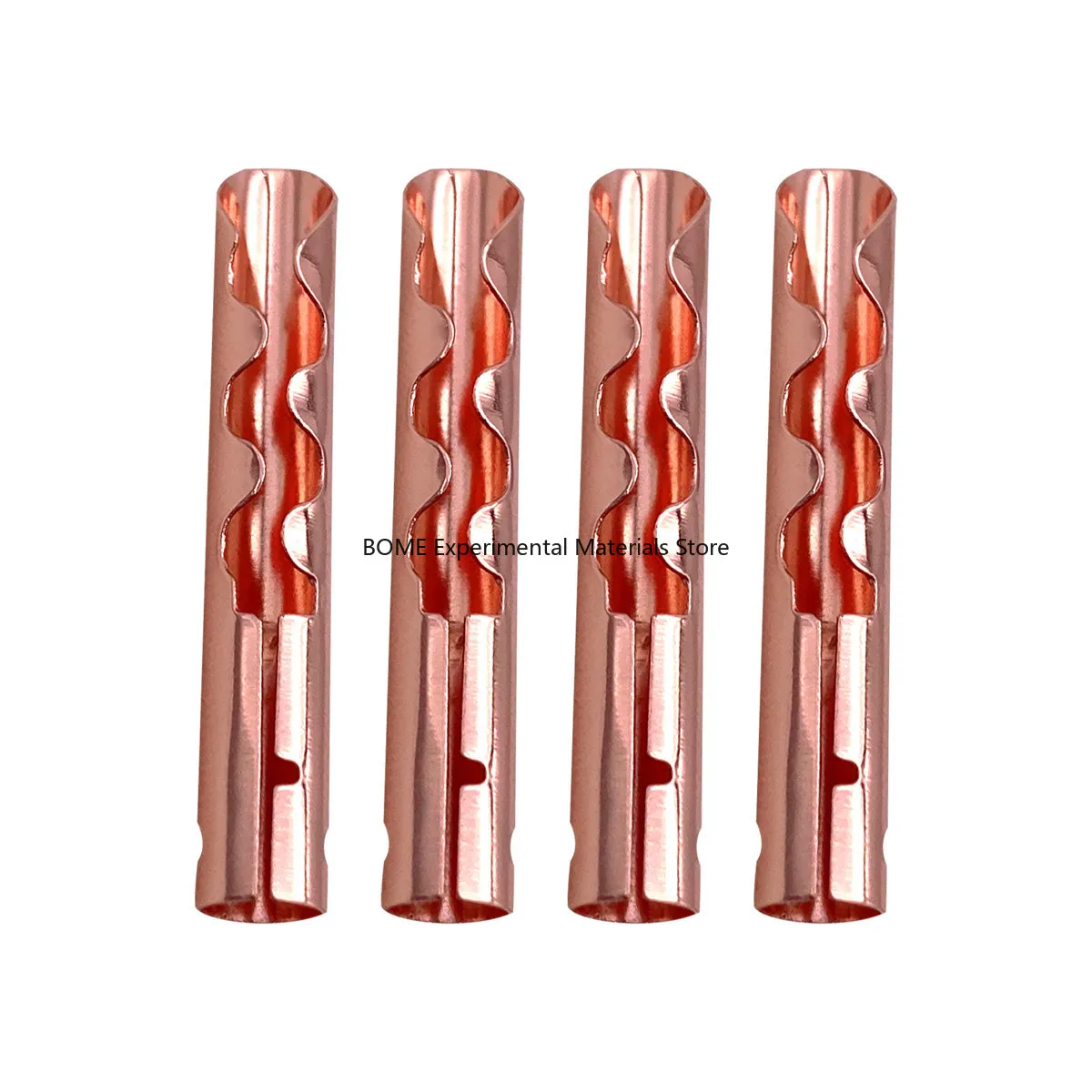 Non-magnetic 4MM Pure Red Copper Z-type Banana Plug Serrated Plug Shrapnel