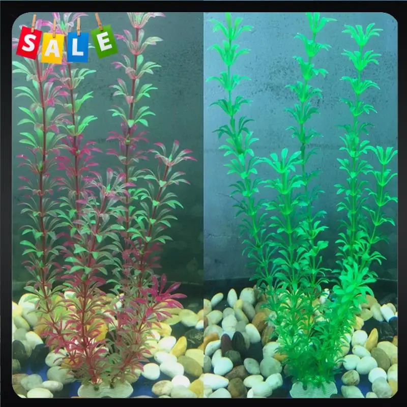 

ABEZ 6Pcs Aquarium Landscape Decoration Kit Simulation Plant Scenery Aquatic Plastic Aquatic Silk Flower Aquarium Decoration Kit