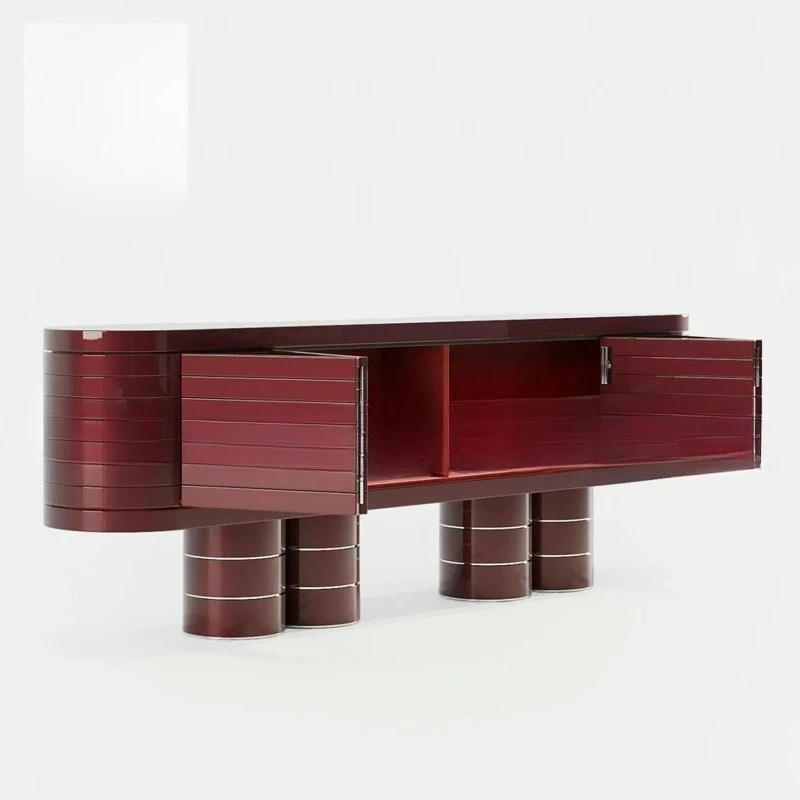 

Customizable designer light luxury storage cabinet living room