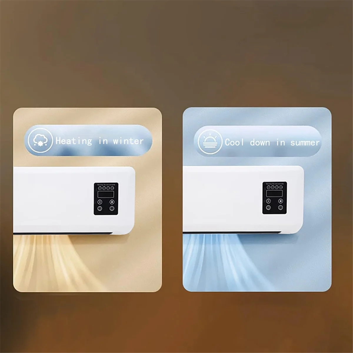 

Cooling and heating dual-purpose fan Cooling and Heating Dual-Purpose Heater Household Wall-Mounted Electric