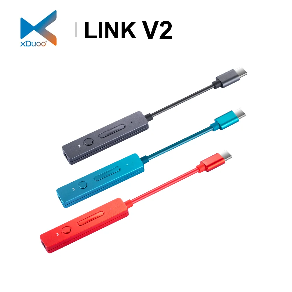 

XDUOO LINK V2 2021 Hi-Res USB DAC Audio Cable Adapter CS43131 TYPE-C to 3.5mm for Phones PC