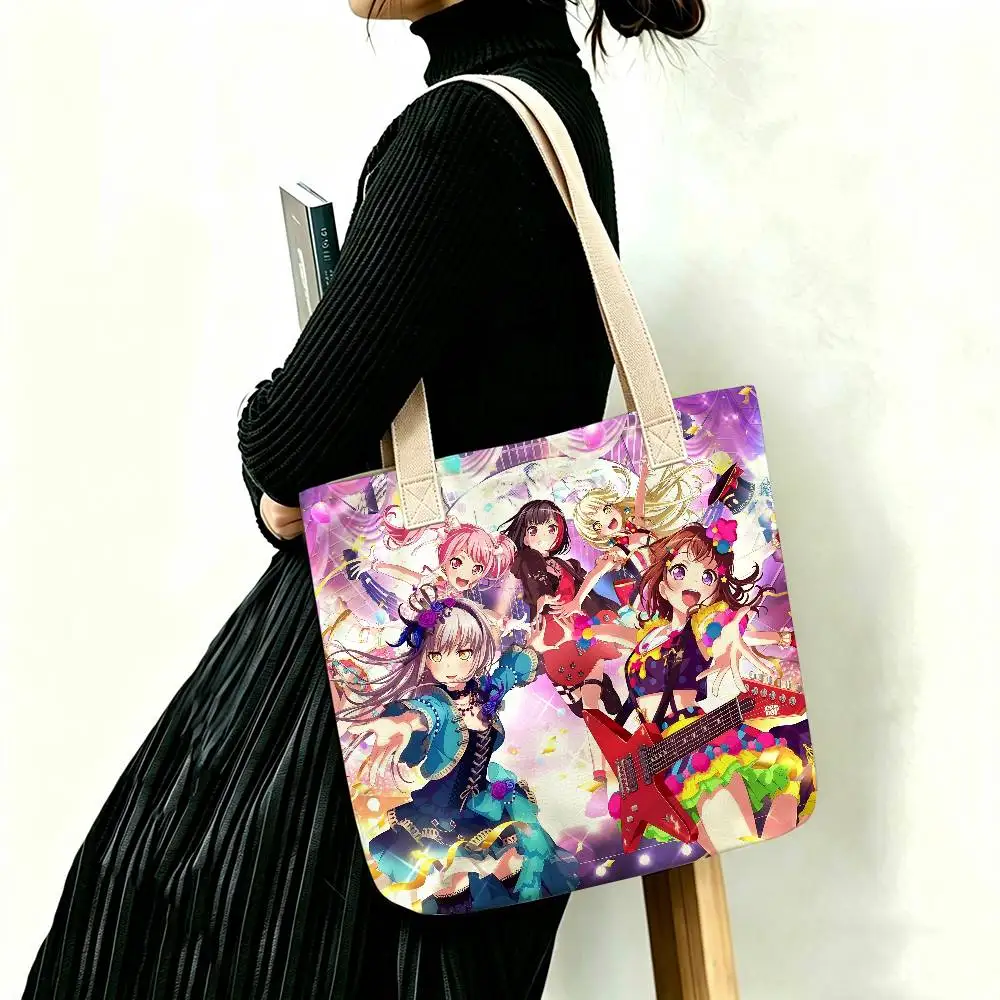 Anime TV BanG Dream FASHION Storage Bags Shopping Bag Canvas Supermarket Shopping Bag Party Tote Bag Women's Handbag