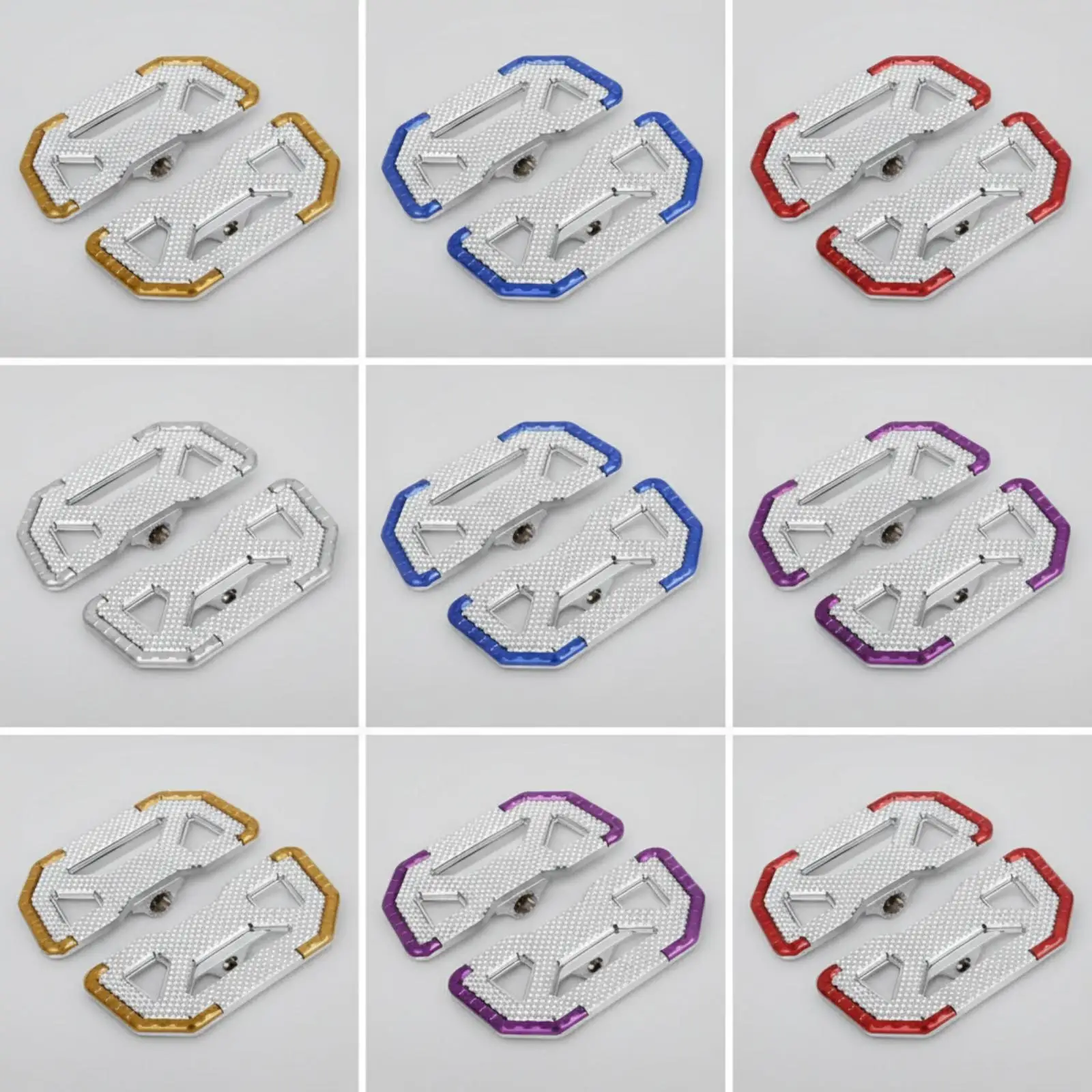 Aluminum Alloy Motorcycle Foot Pedal for Extended Rides Traction Grip Surface Universal Fit